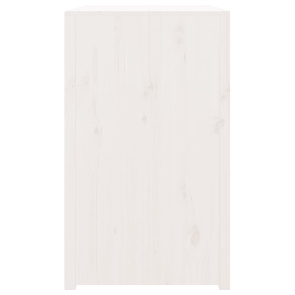 Outdoor Kitchen Cabinet MEPPEL White 106x55x92 cm Solid Wood Pine