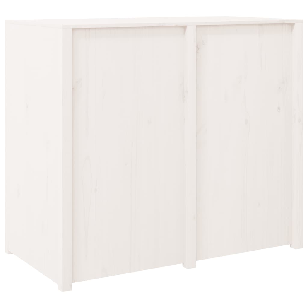 Outdoor Kitchen Cabinet MEPPEL White 106x55x92 cm Solid Wood Pine