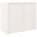 Outdoor Kitchen Cabinet MEPPEL White 106x55x92 cm Solid Wood Pine