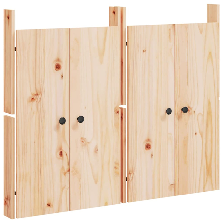 Outdoor Kitchen Doors MEPPEL 2 pcs 50x9x82 cm Solid Wood Pine
