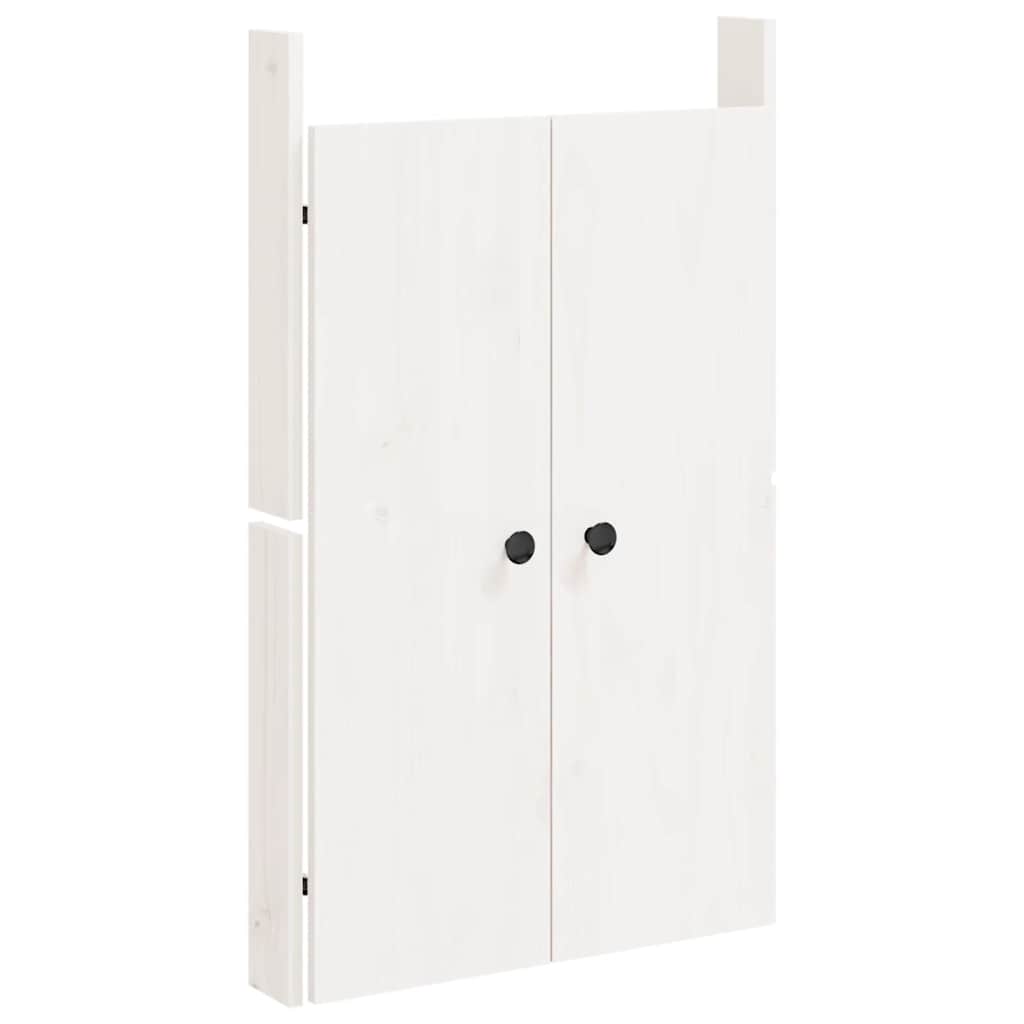 Outdoor Kitchen Doors MEPPEL White 50x9x82 cm Solid Wood Pine