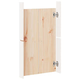 Outdoor Kitchen Doors MEPPEL White 50x9x82 cm Solid Wood Pine - Rear View