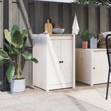 Outdoor Kitchen Doors MEPPEL White 50x9x82 cm Solid Wood Pine