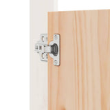 Outdoor Kitchen Doors 2 pcs White 50x9x82 cm Solid Wood Pine - Close-Up Angle