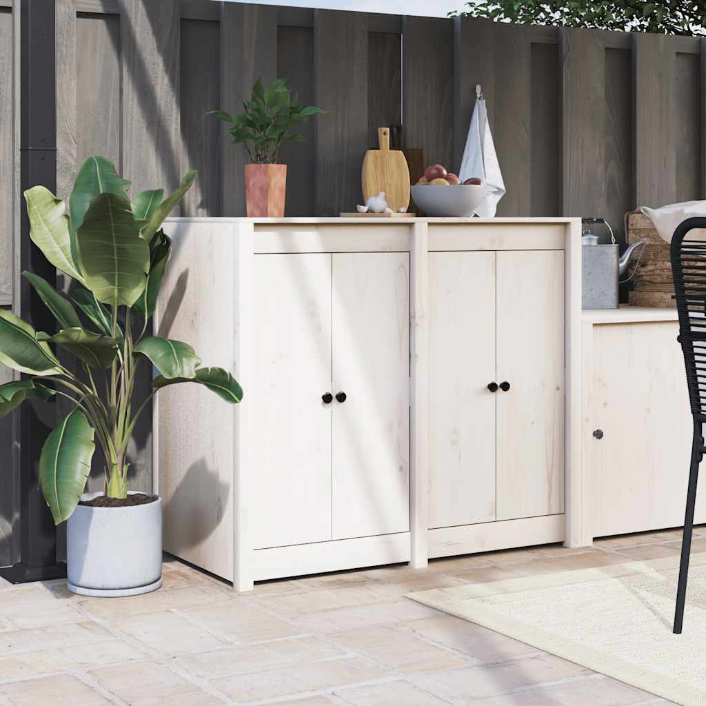 Outdoor Kitchen Doors "MEPPEL" 2 pcs White 50x9x82 cm