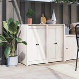 Outdoor Kitchen Doors "MEPPEL" 2 pcs White 50x9x82 cm