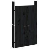 Outdoor Kitchen Doors MEPPEL 2 pcs Black 50x9x82 cm Solid Wood Pine