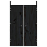 Outdoor Kitchen Doors MEPPEL 2 pcs Black 50x9x82 cm Solid Wood Pine