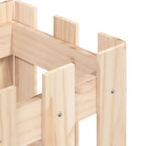 Garden Planter with Fence Design 30x30x30 cm Solid Wood Pine - Close-Up Angle