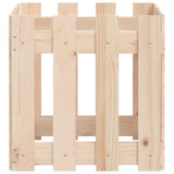 Garden Planter with Fence Design 40x40x40 cm Solid Wood Pine - Rear View