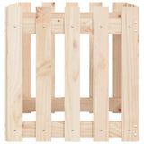 Garden Planter with Fence Design 50x50x50 cm Solid Wood Pine