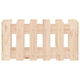 Garden Planter with Fence Design 60x30x30 cm Solid Wood Pine - 45-Degree Angle