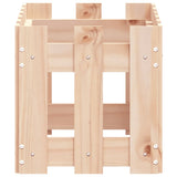 Garden Planter with Fence Design 60x30x30 cm Solid Wood Pine - Rear View