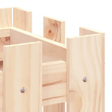 Garden Raised Bed with Fence Design 100x30x30 cm Solid Wood Pine - Close-Up Angle