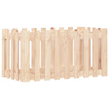 Garden Raised Bed with Fence Design 100x50x50 cm Solid Wood Pine - Top-Down View