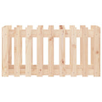 Garden Raised Bed with Fence Design 100x50x50cm Solid Wood Pine