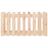 Garden Raised Bed with Fence Design 100x50x50 cm Solid Wood Pine - 45-Degree Angle