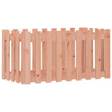 Garden Raised Bed with Fence Design 100x50x50 cm Solid Wood Douglas - Top-Down View