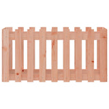 Garden Raised Bed with Fence Design 100x50x50 cm Solid Wood Douglas - 45-Degree Angle