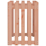 Garden Raised Bed with Fence Design 100x50x70 cm Solid Wood Douglas - Rear View