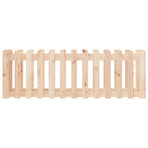 Garden Raised Bed with Fence Design 150x50x50cm Solid Wood Pine