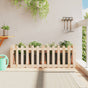Garden Raised Bed with Fence Design 150x50x50cm Solid Wood Pine