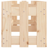 Garden Raised Bed with Fence Design 200x30x30 cm Solid Wood Pine - Rear View