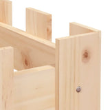 Garden Raised Bed with Fence Design 200x30x30 cm Solid Wood Pine - Close-Up Angle
