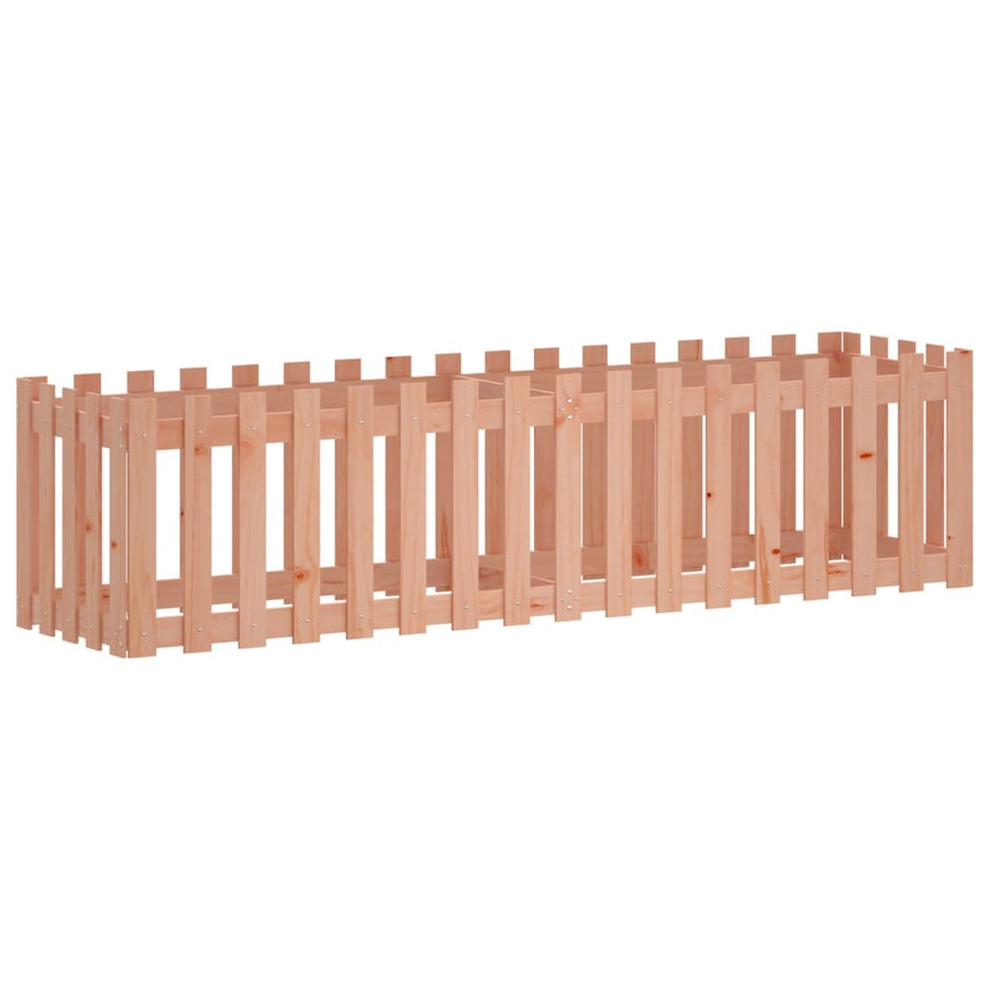 Garden Raised Bed with Fence Design 200x50x50 cm