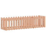 Garden Raised Bed with Fence Design 200x50x50 cm