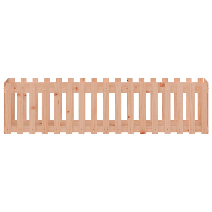 Garden Raised Bed with Fence Design 200x50x50 cm