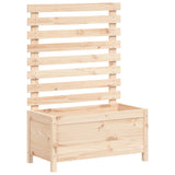 Garden Planter with Rack 79x39.5x114 cm Solid Wood Pine - Front View