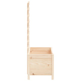 Garden Planter with Rack 79x39.5x114 cm Solid Wood Pine - Rear View