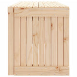 Garden Bench Extendable 212.5x40.5x45 cm Solid Wood Pine - Rear View