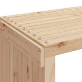 Garden Bench Extendable 212.5x40.5x45 cm Solid Wood Pine - Low Angle