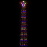 Christmas Tree Light 320 LEDs Colourful 375 cm - Side View