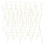 Christmas Icicle Light 100 LEDs Warm White 10 m Acrylic PVC