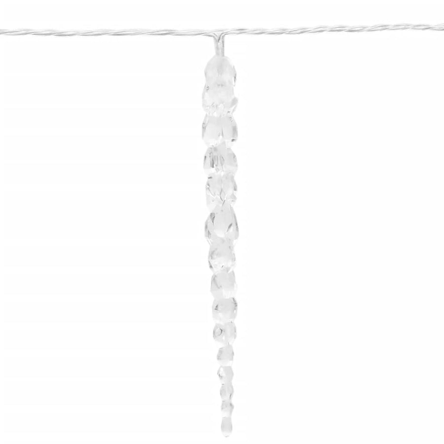 Christmas Icicle Light 100 LEDs Warm White 10 m Acrylic PVC