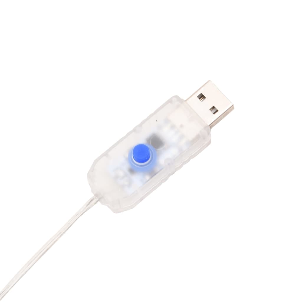 Christmas Icicle Light 100 LEDs Warm White 10 m Acrylic PVC