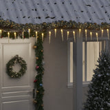 Christmas Icicle Light 100 LEDs Warm White 10 m Acrylic PVC
