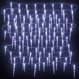 Christmas Icicle Light 200 LEDs Cold White 20 m Acrylic PVC - Top-Down View
