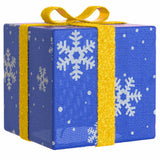 Lighted Christmas Boxes 3 pcs 64 LEDs Warm White - Low Angle