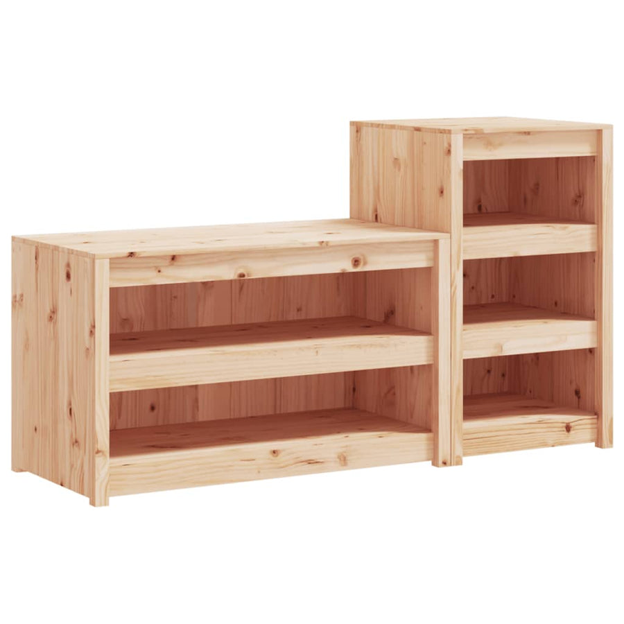 Outdoor Kitchen Cabinets MEPPEL 2 pcs Solid Wood Pine