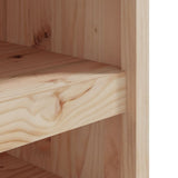Outdoor Kitchen Cabinets MEPPEL 2 pcs Solid Wood Pine - Close-Up Angle