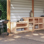 Outdoor Kitchen Cabinets MEPPEL 2 pcs Solid Wood Pine