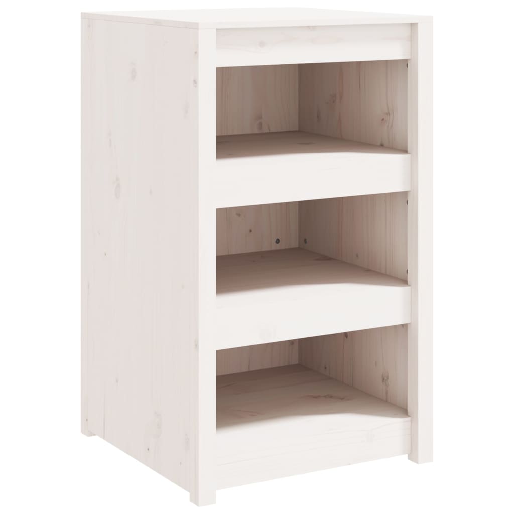 Outdoor Kitchen Cabinets MEPPEL 2 pcs White Solid Wood Pine