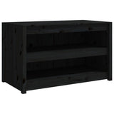 Outdoor Kitchen Cabinets MEPPEL 2 pcs Black Solid Wood Pine