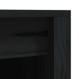 Outdoor Kitchen Cabinets MEPPEL 2 pcs Black Solid Wood Pine
