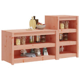 Outdoor Kitchen Cabinets MEPPEL 2 pcs Solid Wood Douglas - Side View