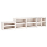 Outdoor Kitchen Cabinets MEPPEL 4 pcs White Solid Wood Pine